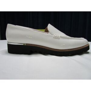 Franco Sarto Women’s White Patent Cypress Slip-on Loafers Size 9M